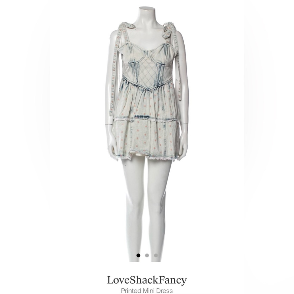 Mini denim dress